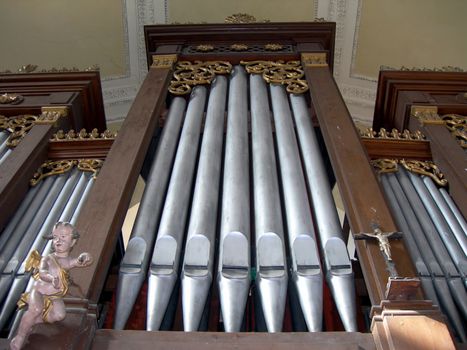           Baroque organ in the church
