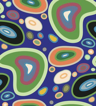 Psychedelic seamless background pattern in pretty colors