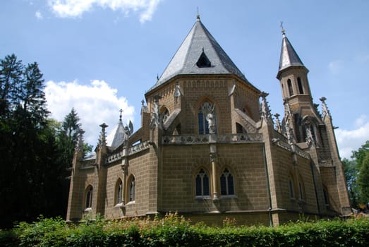 Old medieval castle - tomb of czech nobles