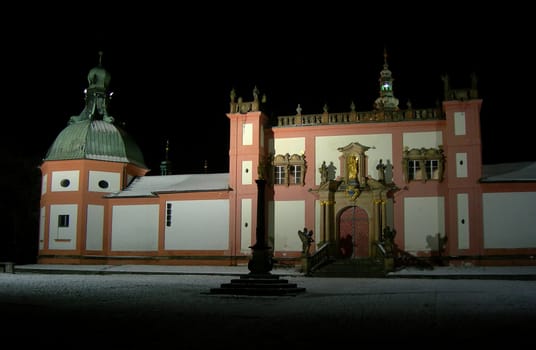 Famous place of pilgrimage in the Czech republic - Holy Mountain church in Pribram