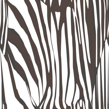 Zebra skin closeup illustration, hand drawn seamless pattern 