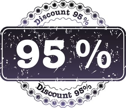 illustration stamp discount ninety five percent
