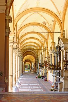 Last resting place of many famous Croatians, Mirogoj Arcade, Zagreb, Croatia