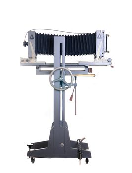 old big camera on a white background