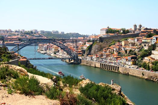 Porto and Dom Luis I bridge, Portugal