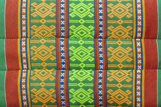 The art of Thailand's textile on pillow