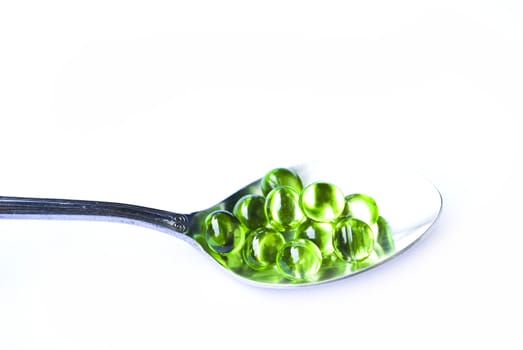 Silver Spoon with Pills