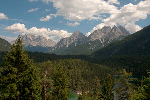 nature on the fernpass from austria to italy