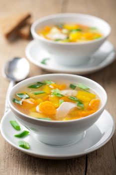 chicken soup with vegetables 