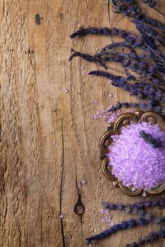 spa frame with lavender