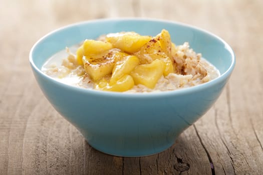 cereal with caramelized apple