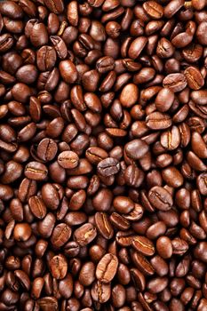 roasted coffee beans background 