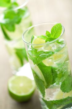 fresh mojito cocktail