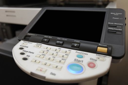 Details of keyboard buttons of the laser copier