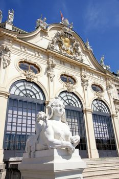 Baroque castle Belvedere in Vienna, Austria