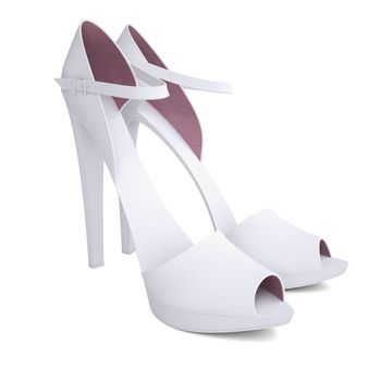 Women's shoes. Isolated render on a white background