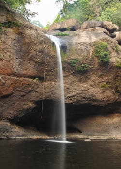 haew suwat waterfall in summer, kao yai national park. thailand