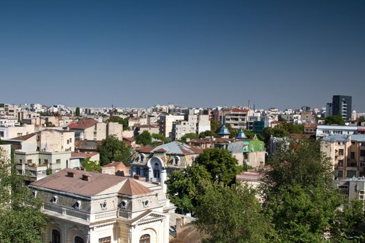 city scape bucharest eastern europe