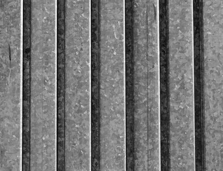industrial corrugated metal siding of the old