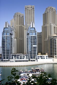 Modern buildings in Dubai