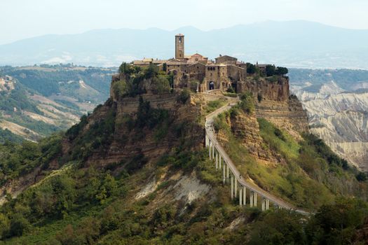 Civita di Bagnoregio is a town in the Province of Viterbo in Central Italy, a frazione of the comune of Bagnoregio