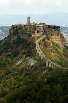 Civita di Bagnoregio is a town in the Province of Viterbo in Central Italy, a frazione of the comune of Bagnoregio