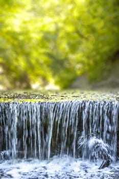 An image of the nice waterfall at the Pähler Schlucht in Bavaria Germany