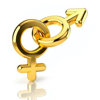 Signs of male and female elements are linked together, forming a coherent whole