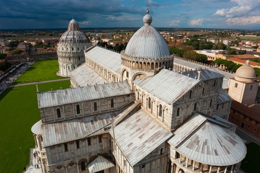 Begun in 1093, Pisa Cathedral (Duomo di Pisa) is a masterpiece of Romanesque architecture. Despite its proximity to the eye-catching and tourist-attracting Leaning Tower, the Duomo still dominates the monumental Piazza dei Miracoli in Pisa.