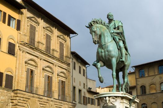 Statue of Cosimo I de' Medici by Giambologna, Florence, Italy