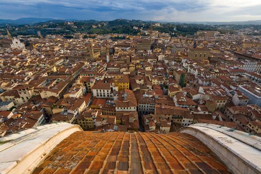 Evening view from the dome of Florence Cathedral
