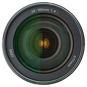 Professional lens for SLR cameras - front view