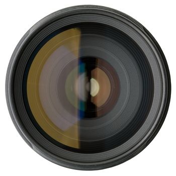 Professional lens for SLR cameras - front view