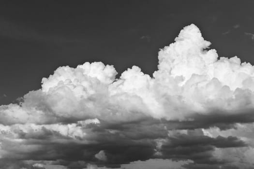 White clouds in blue sky