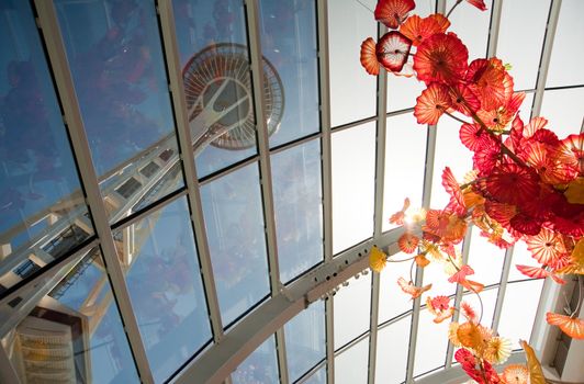 Space Needle and Chihuly Garden and Glass, Seattle WA