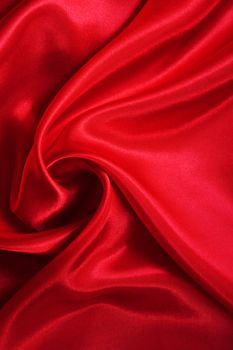 Smooth elegant red silk can use as background 