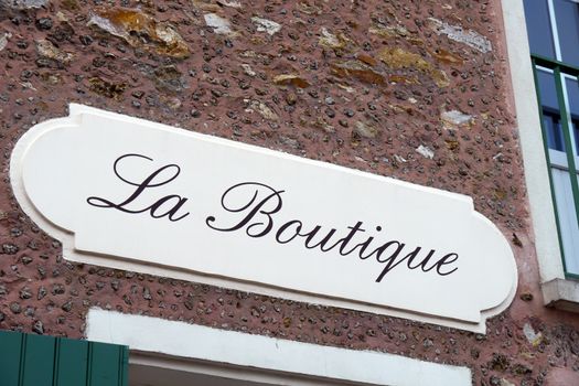 french boutique sign