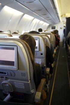 interior of an airplane