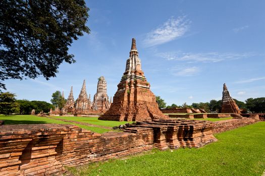 wat chai wattanaram, the historic temple in ayutthaya, thailand