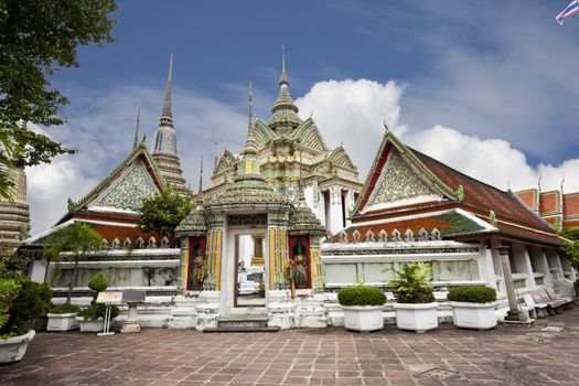 the beautiful wat pho in bangkok, thailand