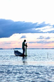 early morning in inle lake, myanmar