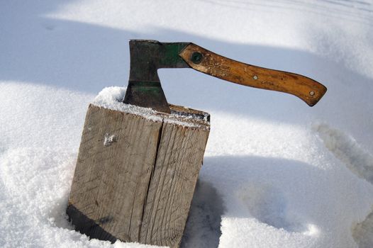 Hatchet in the chok