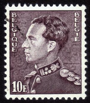 BELGIUM - CIRCA 1951: A stamp printed in Belgium, shows portrait of Leopold III King of Belgium, circa 1951