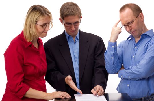 People signing of an agreement