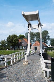 bridge in Veere place in Netherlands