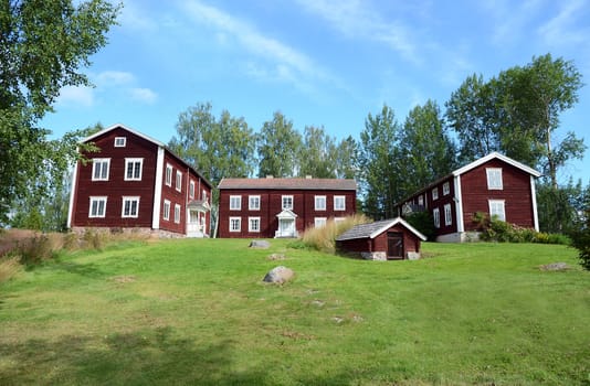 A Hälsinge farm in Alfta Sweden