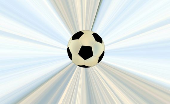 Soccerball over abstract background