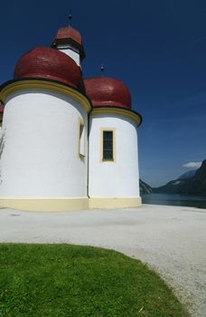 St. Bartholomae church in Bavaria near the lake Konigsee