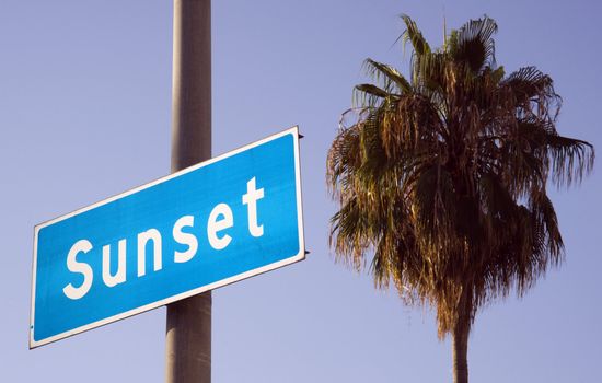 The Famed Sunset BLVD in Los Angeles