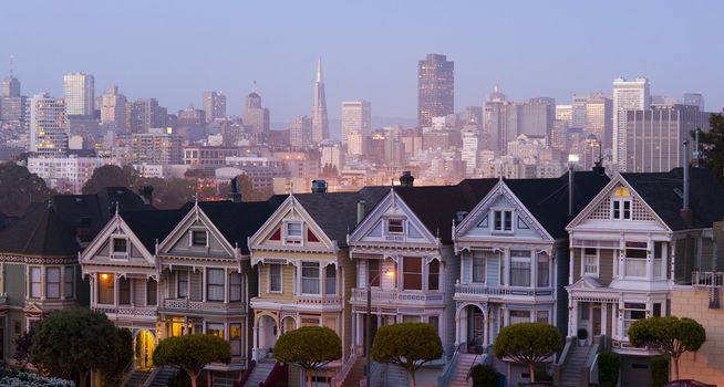 San Francisco and the Neighborhood panoramic style